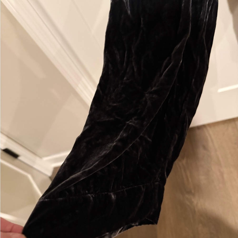 Sundance Black Velvet Long Sleeve Jumpsuit - Picture 2 of 5